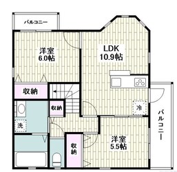 西八幡2丁目住宅2Fの物件間取画像